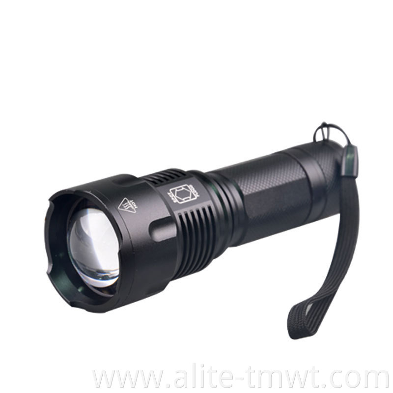 High Power 10W Waterproof 26650 Battery Dual UV 395nm And XM-L2 White LED Flashlight For Night Fishing